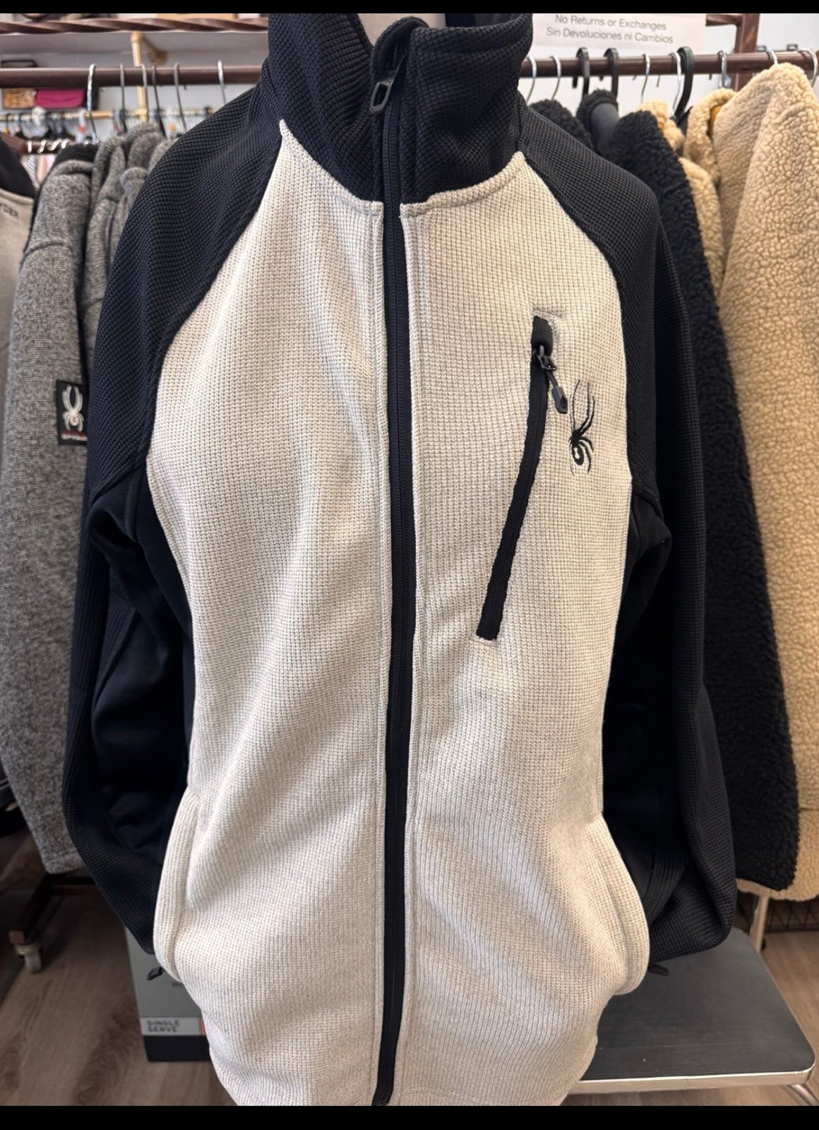 Spyder Active Men's Lightweight Breathable Full Zip Jacket small NWT