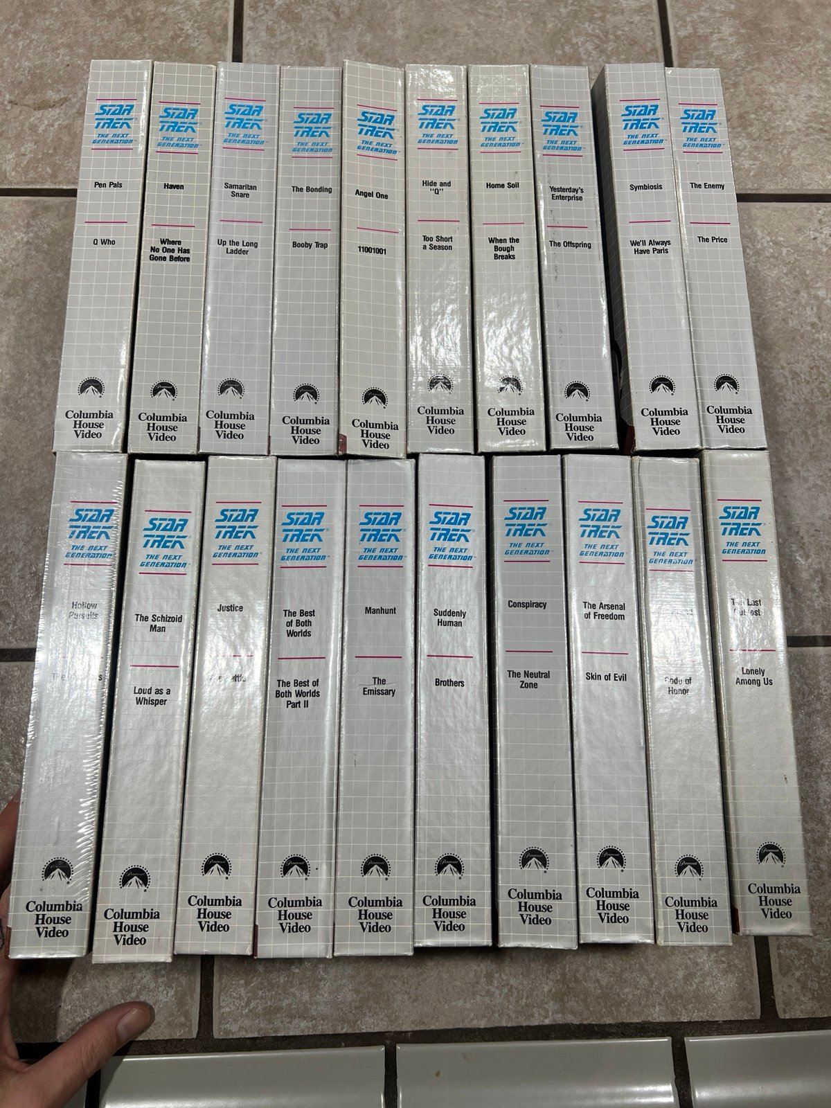 Star Trek Lot Of 20 VHS Tapes Collector's Edition Columbia House 1991