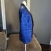 Men’s Slim Fit Blue Paisley Tuxedo Suit Jacket Shawl Lapel Wedding Size 34 NWT