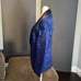 Men’s Slim Fit Blue Paisley Tuxedo Suit Jacket Shawl Lapel Wedding Size 34 NWT