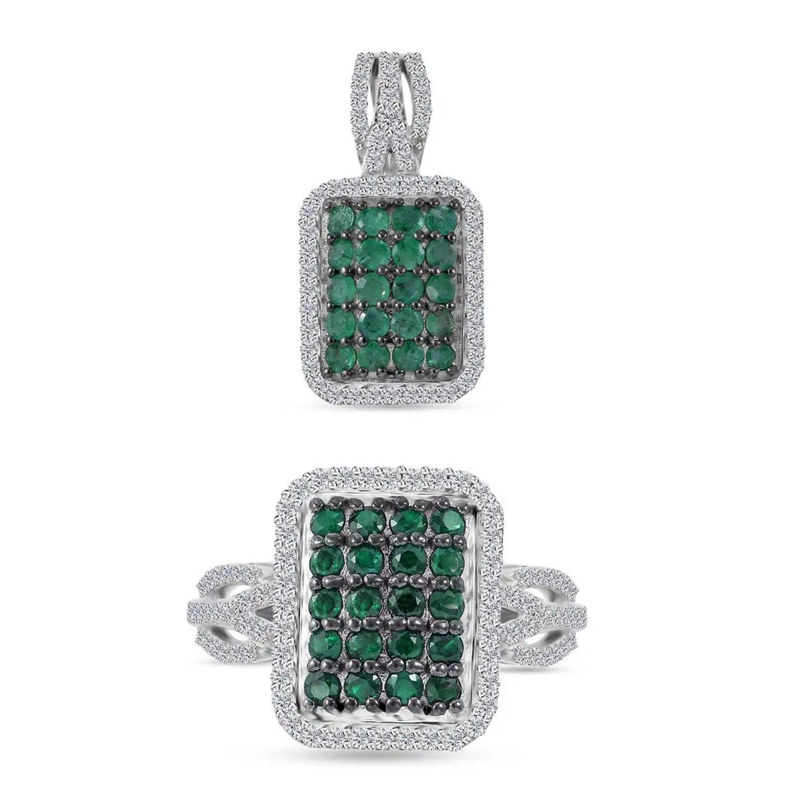 Kagem Zambian Emerald Set