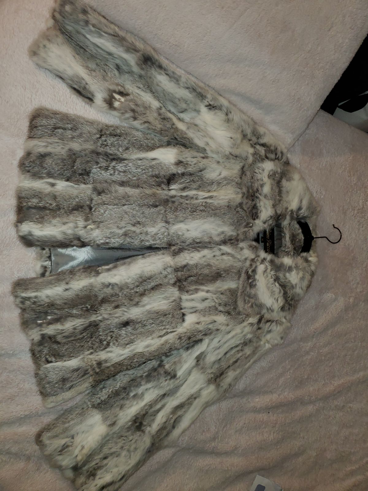 Rabbit fur coat