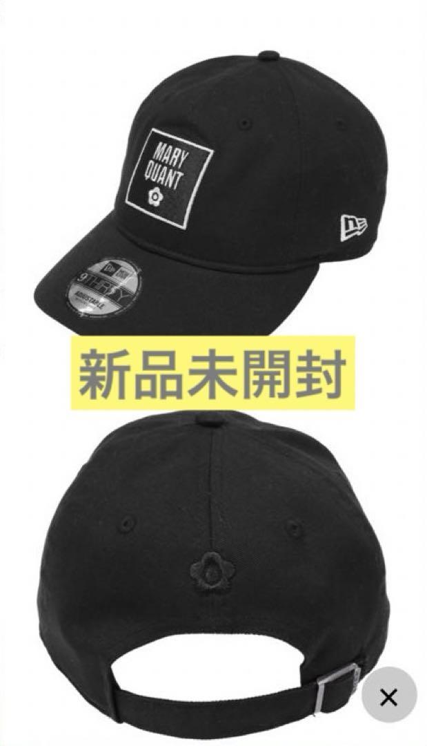 NEW ERA x MARY QUANT 3-Logo Cap, Black Hats