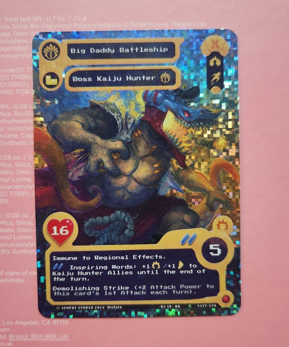 Astronomical rare! BIG DADDY BATTLESHIP ALT ART #157/150 NOM NOM VERSE