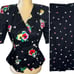 Rickie Freeman for TERI JON Vintage 2 Pc Skirt Suit Set Size 6 Floral 1980s 80s