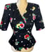 Rickie Freeman for TERI JON Vintage 2 Pc Skirt Suit Set Size 6 Floral 1980s 80s