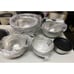 20 Piece Stainless Steel Metal Nesting Mixing Bowls with Airtight Lids