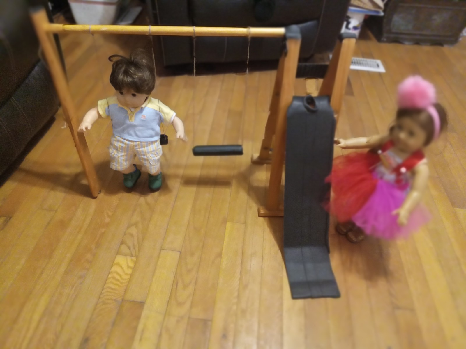 American girl dolls swingset