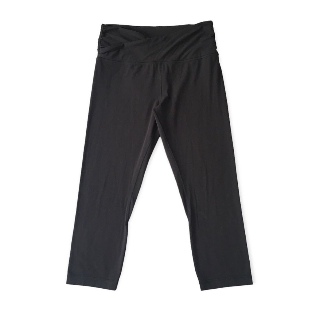 Lululemon Athletica Black Cropped Capri Athletic Leggings