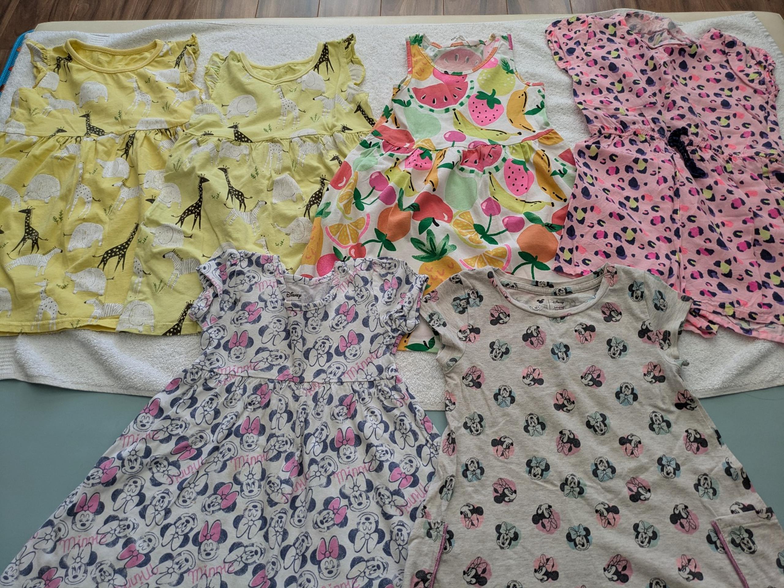 Children's Fun Print Clothing Bundle - Dresses & T-shirts - Disney & More!