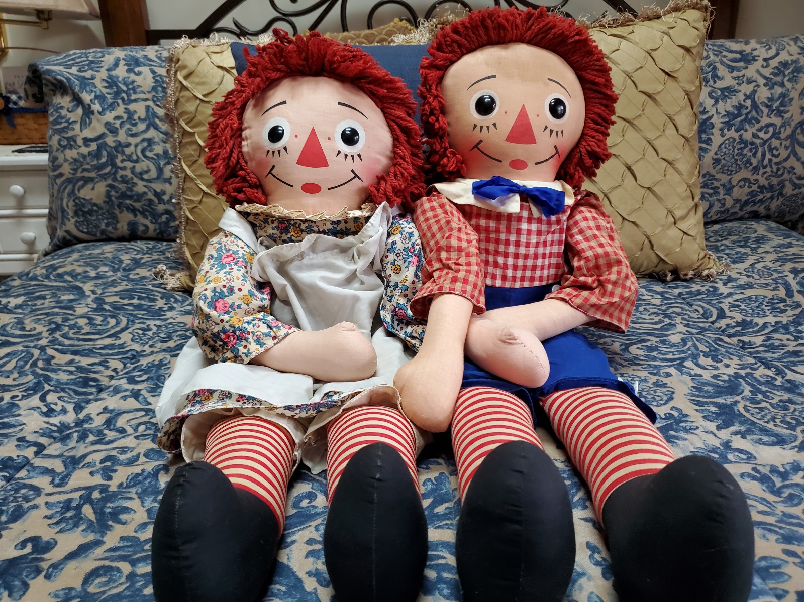 1960 Knickerbocker 32 inch Raggedy Ann and Andy