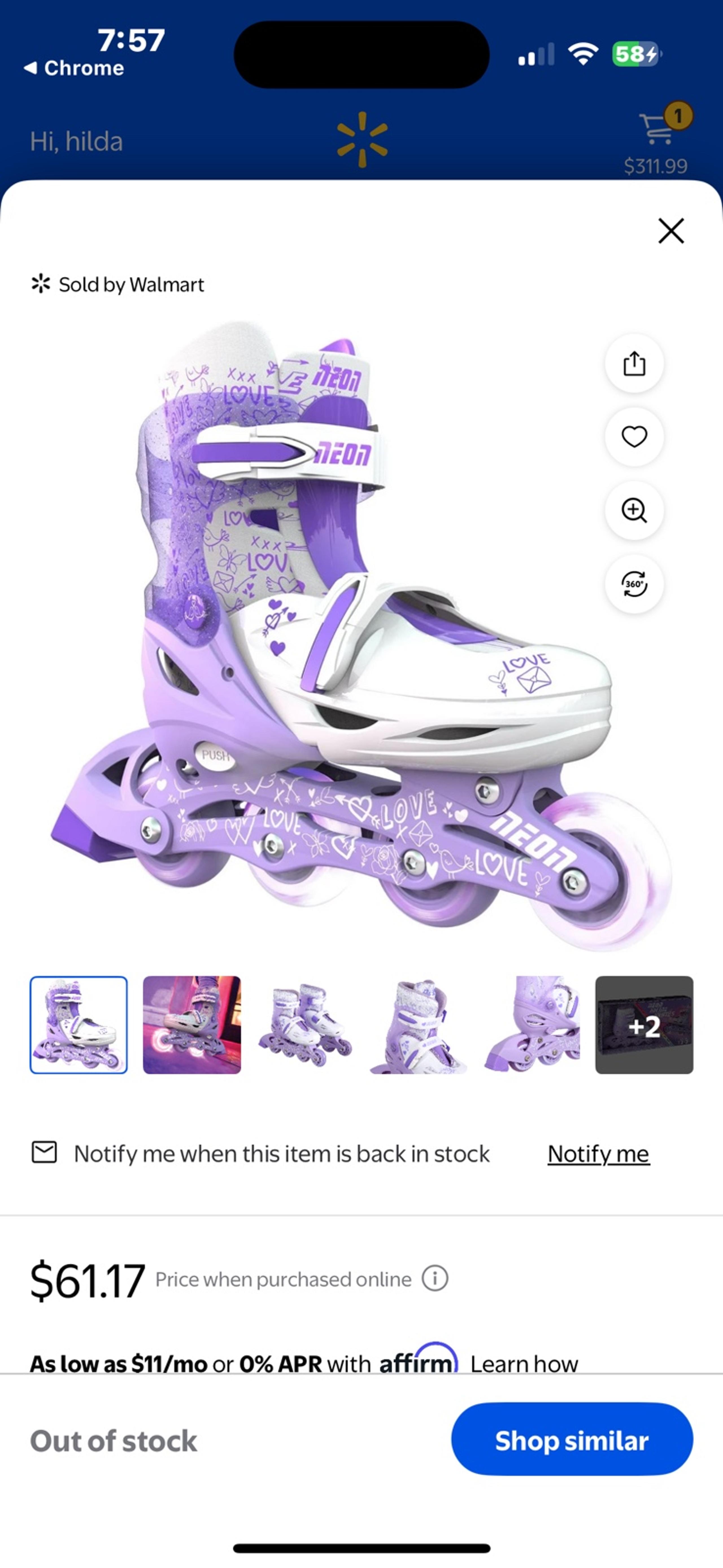 Roller Skates girls 2 in 1