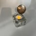 Pottery Barn Inkwell Votive Holder Glass Candle Holder Square