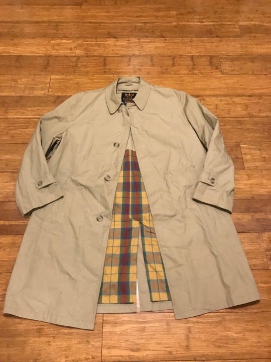 Lord Forecaster Courier Coat Men's 42R Vintage Tan