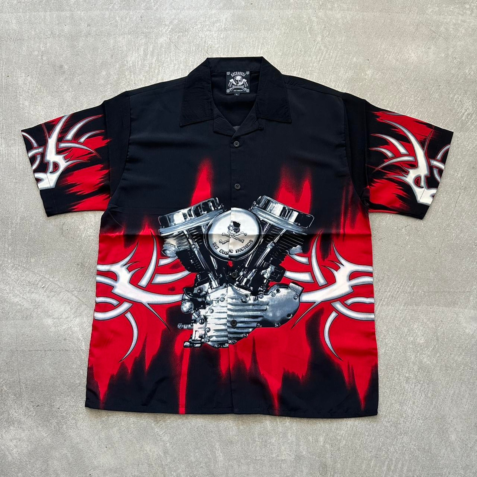 ASYMMETRY COLLAR SHIRT -RED CHECK- | IN ONLINE STORE