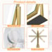 Vanity Mirror 3 Color Lighting, Detach 10X Magnif Touch, 360°Rotation 15.2in.