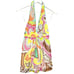 Milly Of New York Women's Multicolor Abstract Print Silk Halter Top Size 4