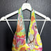 Milly Of New York Women's Multicolor Abstract Print Silk Halter Top Size 4