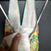 Milly Of New York Women's Multicolor Abstract Print Silk Halter Top Size 4