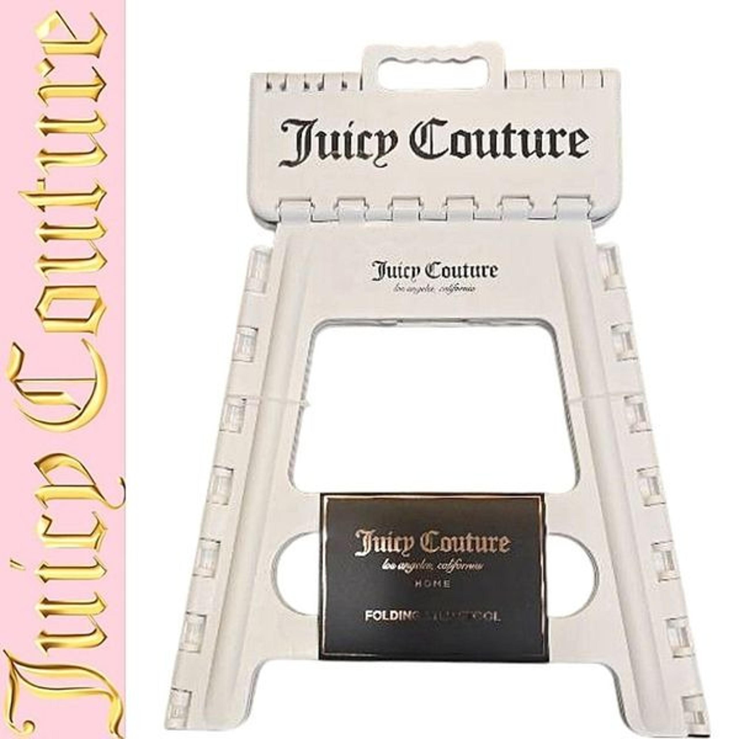 Juicy Couture Home Signature Logo Folding Step Stool