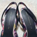 ZARA Floral Patterned Sandals Pumps Pointed Backstrap 38 Navy
