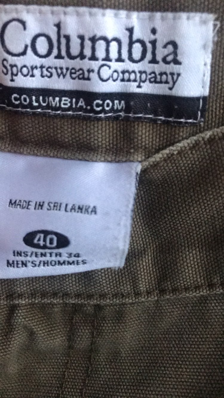 Men's Columbia Cargo Jean 40/34
