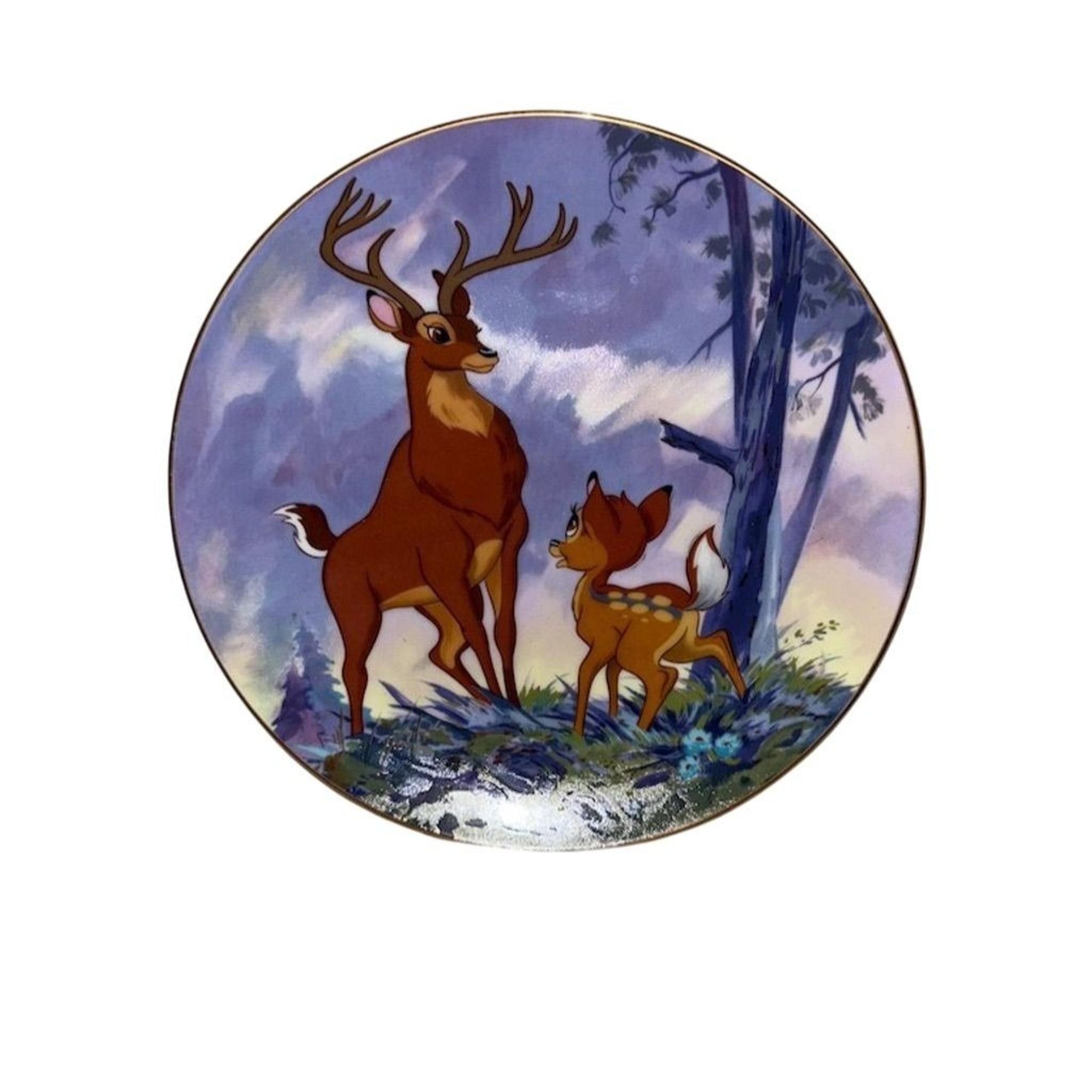 Disney Bambi "The Great Prince of the Forest" Collector Plate 1942 Edition Japan