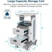 Mobile Medical Trolley Cart 130 Lbs Load Portable Professional Cart for Ultrasou