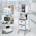 Mobile Medical Trolley Cart 130 Lbs Load Portable Professional Cart for Ultrasou