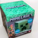 Minecraft Green Creeper 9 Can Mini Fridge 10x10x10, 6.7L 1 Door Ambient Lighting