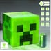 Minecraft Green Creeper 9 Can Mini Fridge 10x10x10, 6.7L 1 Door Ambient Lighting