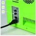 Minecraft Green Creeper 9 Can Mini Fridge 10x10x10, 6.7L 1 Door Ambient Lighting