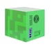 Minecraft Green Creeper 9 Can Mini Fridge 10x10x10, 6.7L 1 Door Ambient Lighting