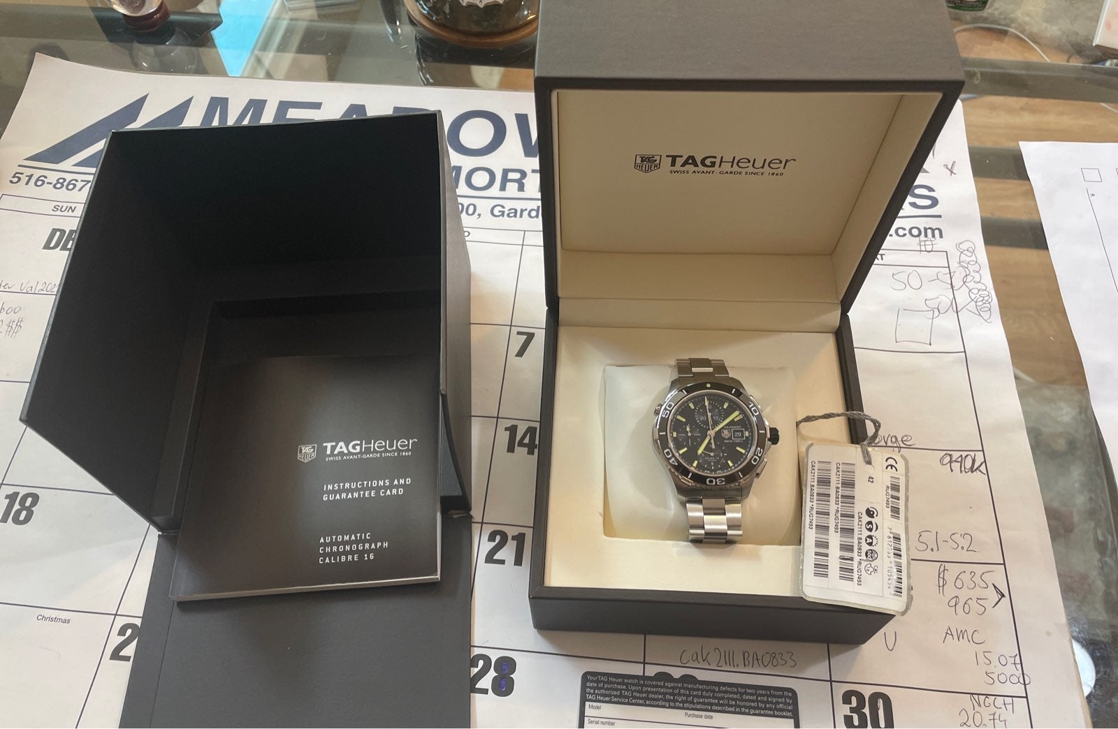 Tag Heuer Aquaracer 500m cak2111.ba0833