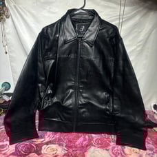 Emporio fashion black Leather Jacket