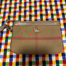 Burberry nova check wristlet