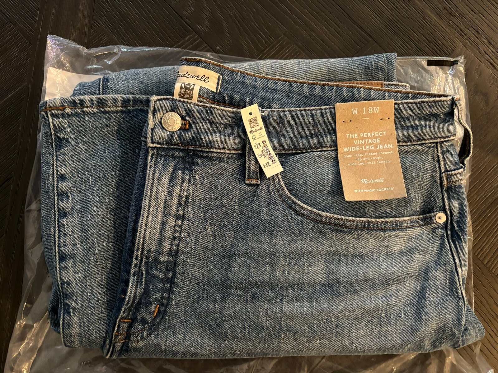 Madewell high rise wide leg jeans NWT