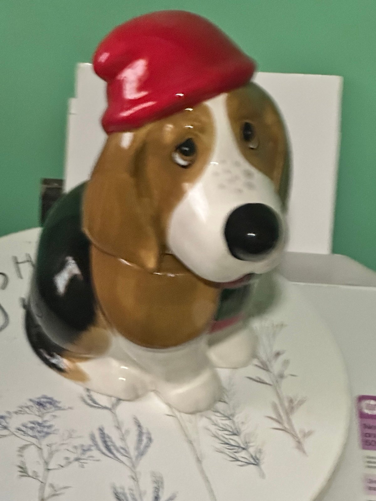 Pioneer woman Charlie with Red an hat an scarf Cookie Jar