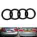 For Audi S6 2012-2018 Gloss Black Audi Ring Rear Trunk Emblem New