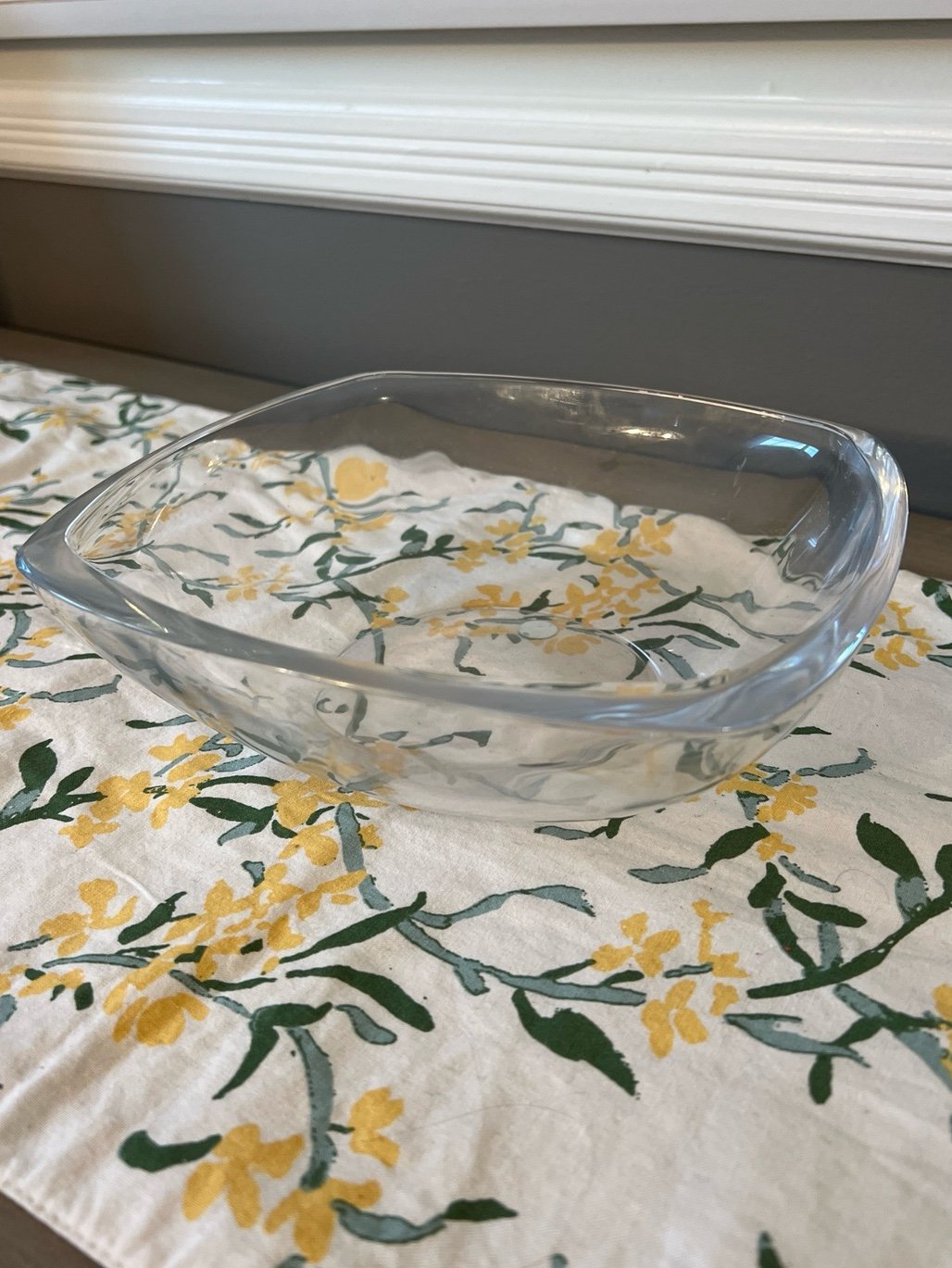 Tiffany & Co. Crystal Cushion Serving Bowl