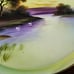 Vtg Noritake Morimura Hand Painted Swans on Pond 5 Dematasse Cups & Platter Set