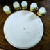 Vtg Noritake Morimura Hand Painted Swans on Pond 5 Dematasse Cups & Platter Set