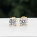 Certified 1ctw Moissanite Round Unisex Stud Earrings NEW