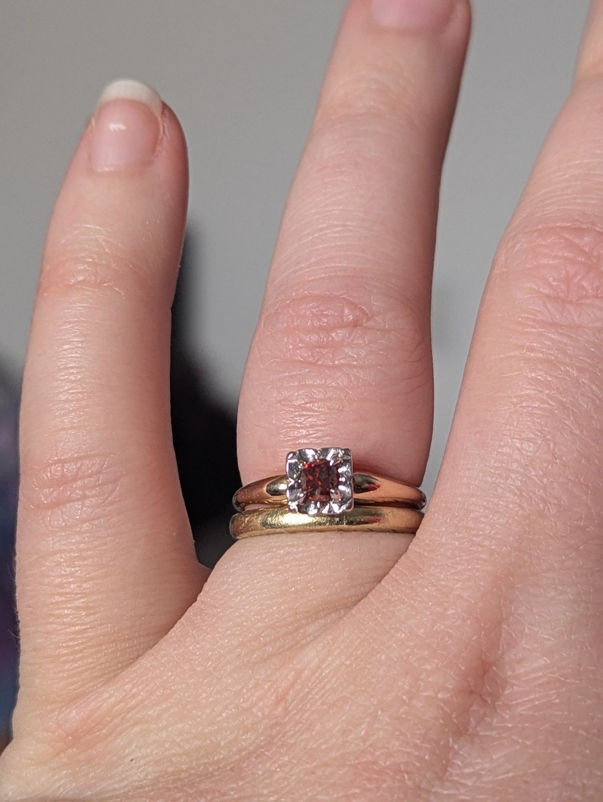 Red diamond ring