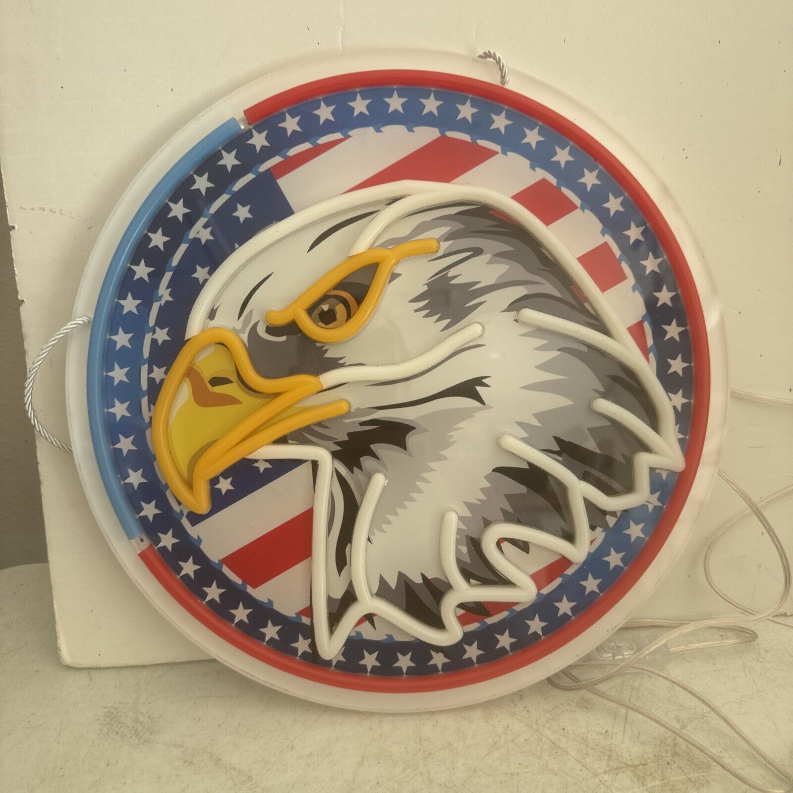 13x13 inch Bald Eagle Neon Sign Art Wall Lights for Beer Bar Club Bedroom Hotel