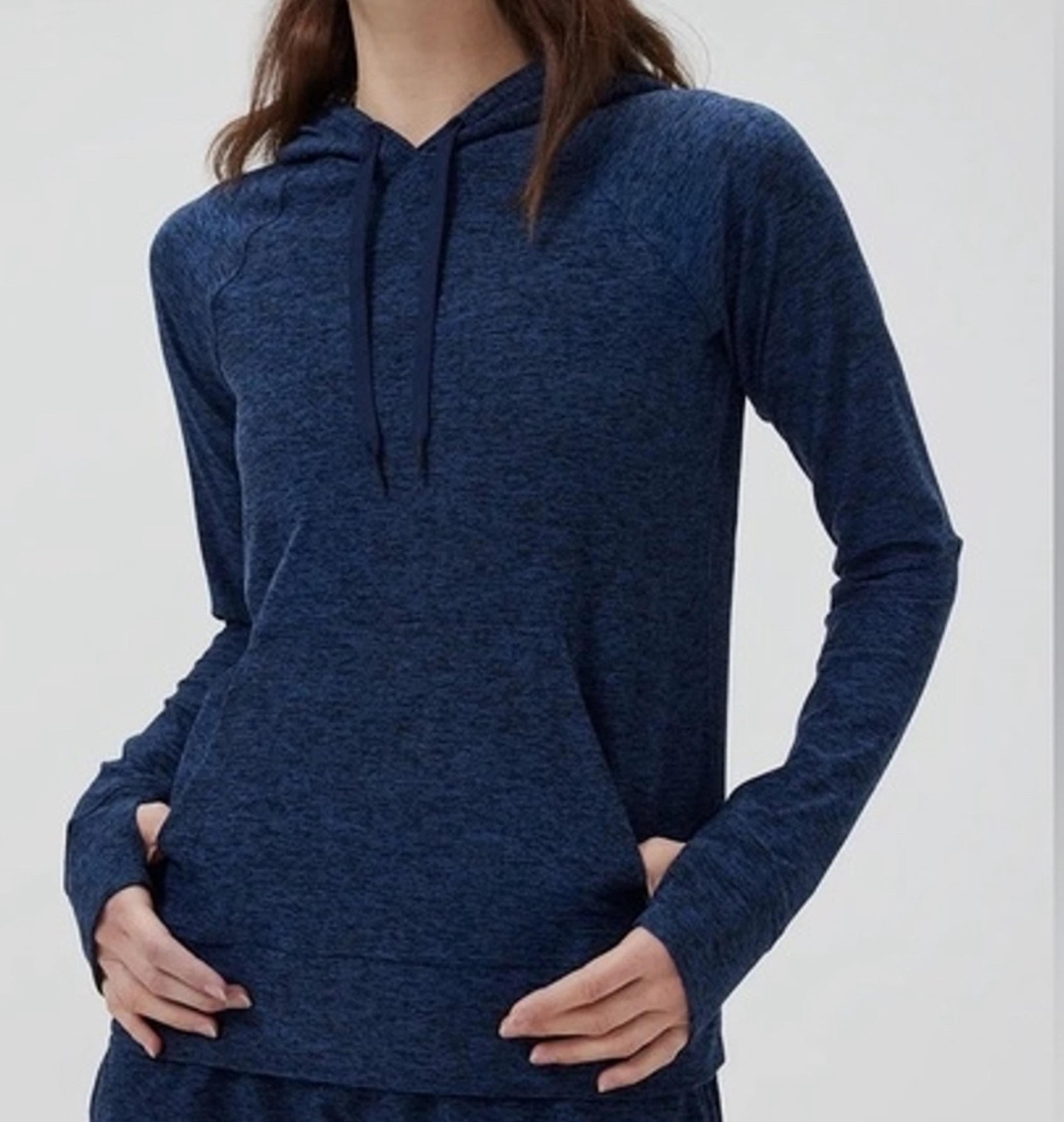 Outdoor Voices All Day CloudKnit Hoodie - Navy Size Medium NWT