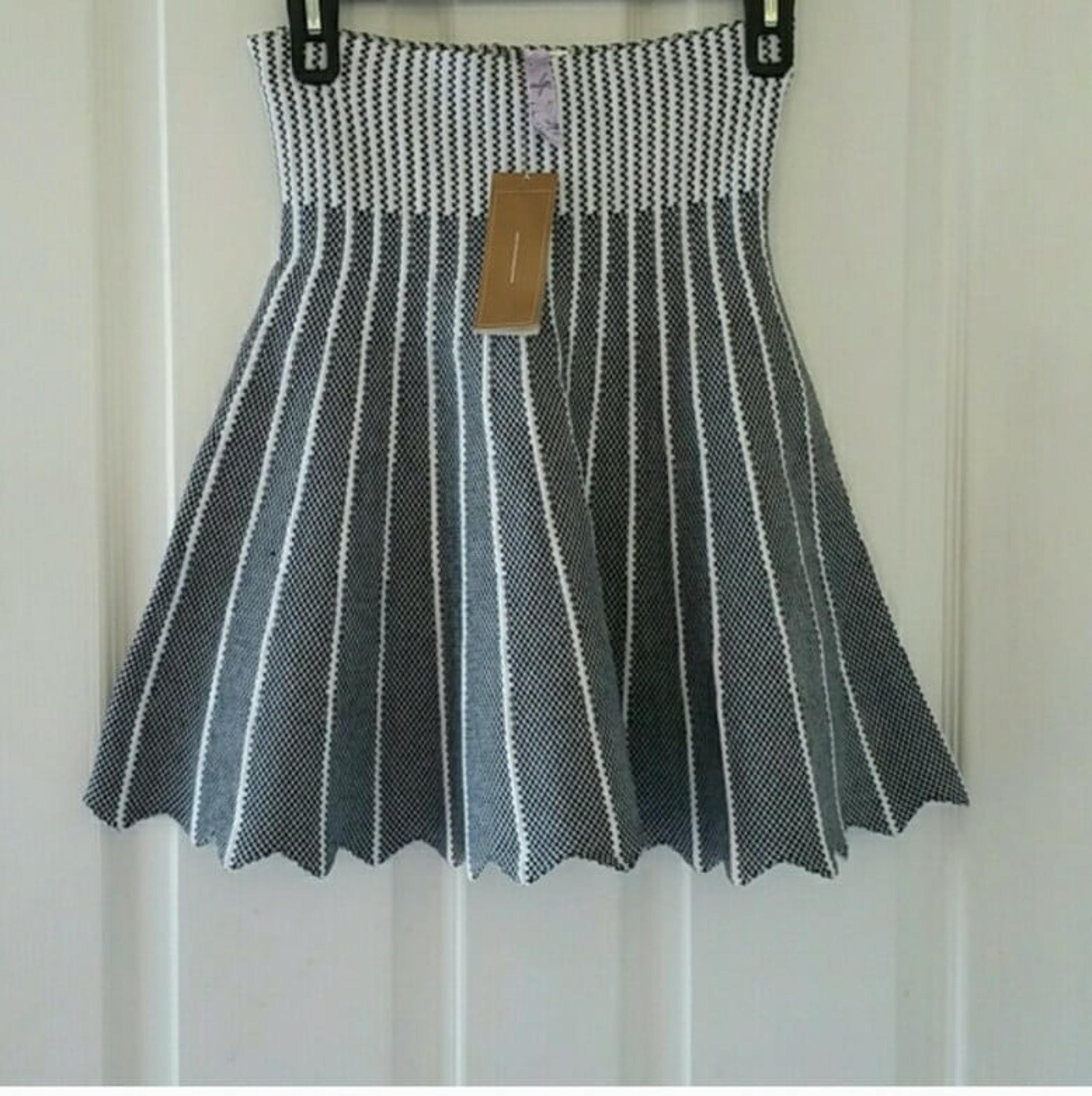 NWT Black and white striped Skirt