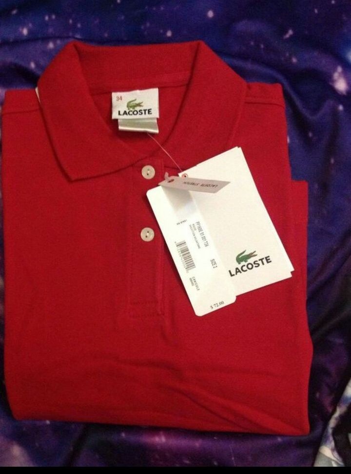 Lacoste Shirt size 2(35) Red