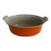 Vintage Le Creuset #26 Cast Iron Dutch Oven Flame Orange 2.5 Qt. France No Lid