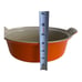 Vintage Le Creuset #26 Cast Iron Dutch Oven Flame Orange 2.5 Qt. France No Lid